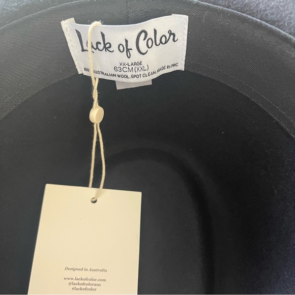 Lack of Color Unisex Black Fedora in style Grove. Various sizes available - Picture 13 of 16